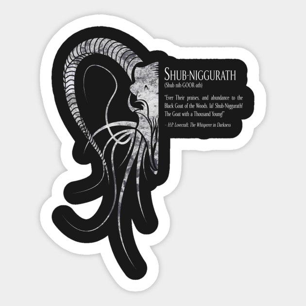 Shub-Niggurath I Sticker by Deefurdee